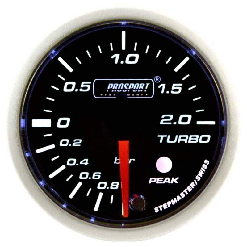 Prosport 52mm Analogue 2Bar Boost Gauge with Peak Recall Prosport - 1