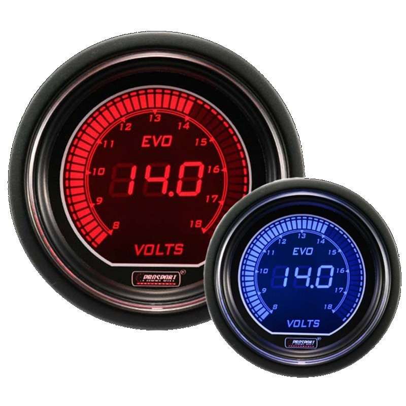 Prosport 52mm EVO Voltmeter Gauge Prosport - 1