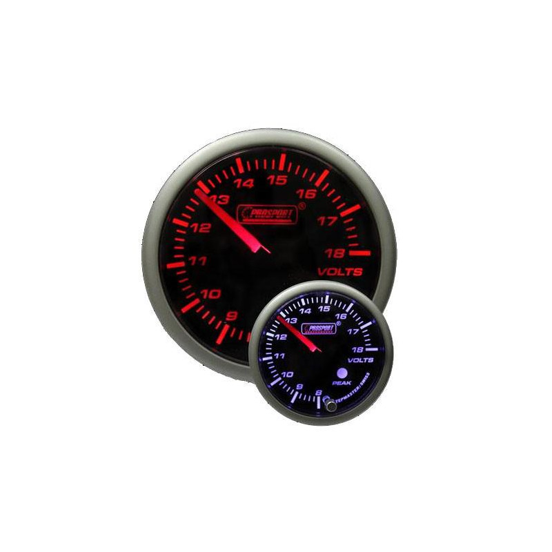 Prosport 52mm Analogue Voltage Gauge with Peak Recall Prosport - 1