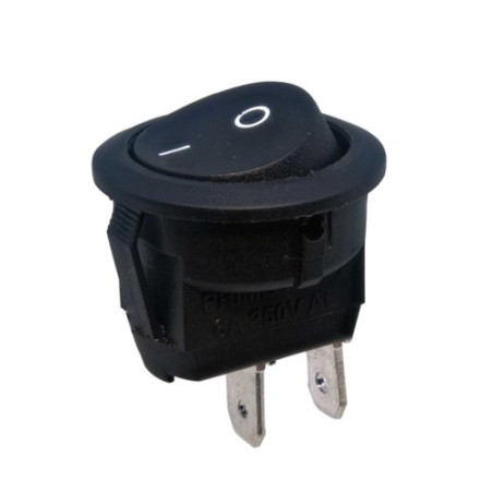 15mm Rocker Switch 2 pin ON/OFF Black