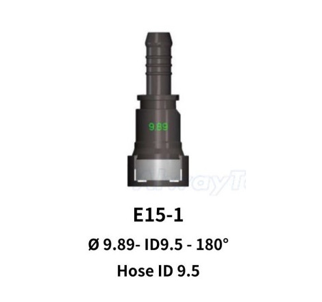 Quick Release 9.89 to 8mm Straight for Rubber Hose