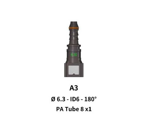 Quick Release 6.30 to 8mm Straight for Nylon Hose