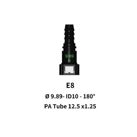 Quick Release 9.89 to 12.5mm Straight for Rubber Hose