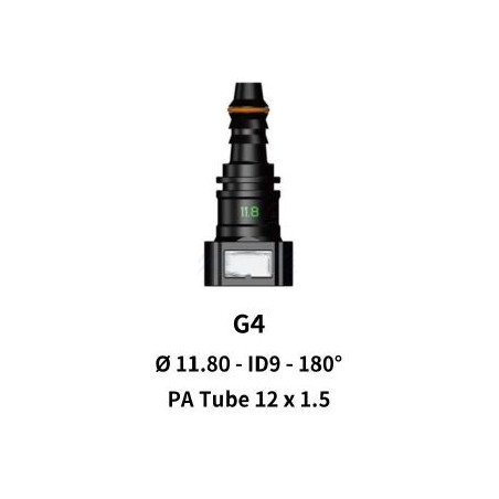 Quick Release 11.80 to 12mm Straight for Nylon Hose