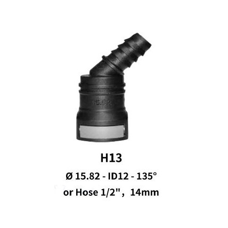 Quick Release 15.82 to 14mm 135 for Rubber Hose