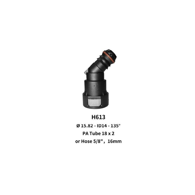 Quick Release 15.82 to 16mm 135 Angle for Nylon Hose