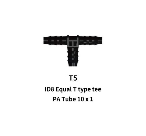 10mm Equal Tee Piece for Rubber Hose