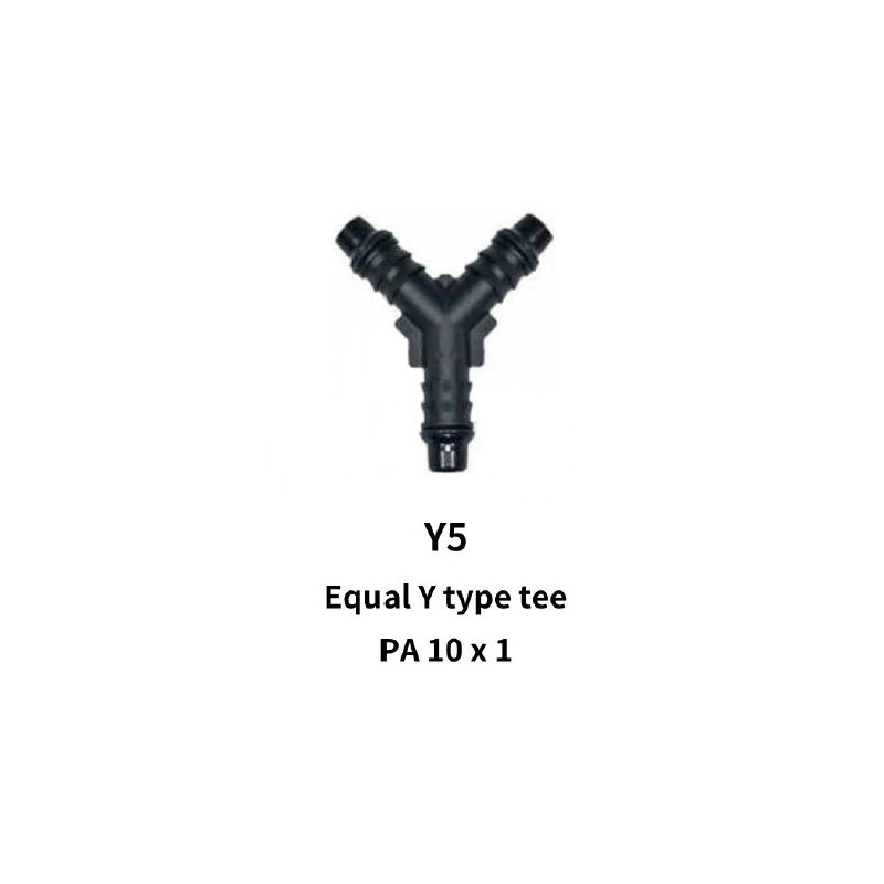 10mm Equal Y-Tee Piece