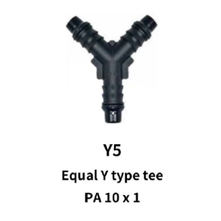 10mm Equal Y-Tee Piece